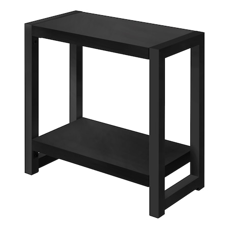 Monarch Specialties Accent Table - 22"H / Black / Black Metal I 2081